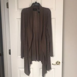 Gray/brown cardigan sweater
